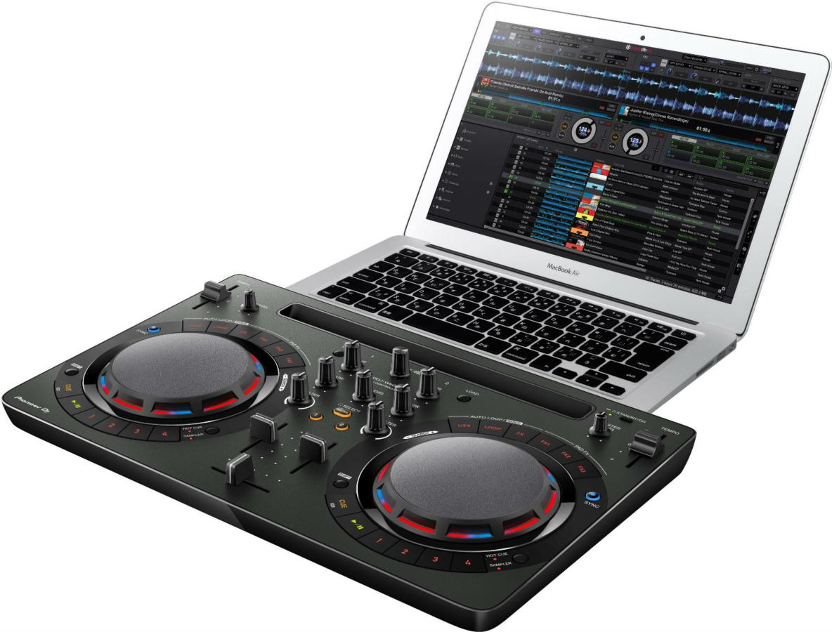 Controlador DJ - Pioneer DDJ-WEGO4-K, 2 canales, USB, rekordbox dj, Jog Wheels, Negro