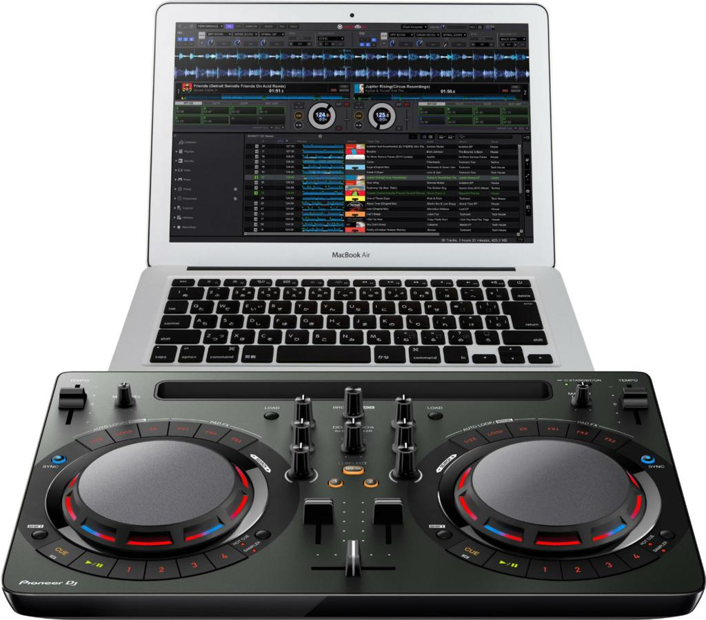 Controlador DJ - Pioneer DDJ-WEGO4-K, 2 canales, USB, rekordbox dj, Jog Wheels, Negro