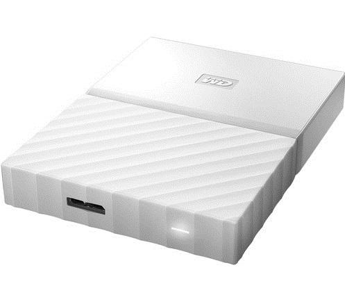 Disco duro externo 1 TB - WD My Passport, Portátil, HDD, USB 3.0, Para Windows y Mac, 2.5", Blanco