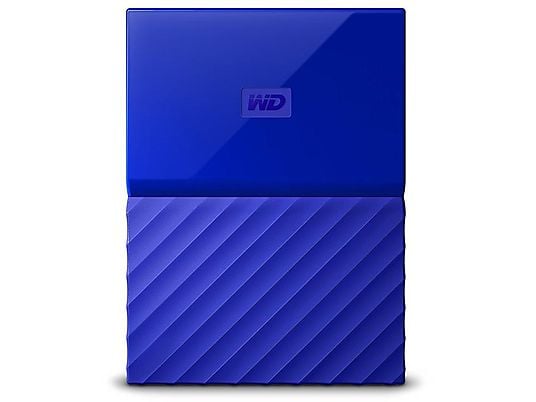 Disco duro externo 3 TB - WD My Passport, Portátil, HDD, USB 3.0, Para Windows y Mac, 2.5", Azul