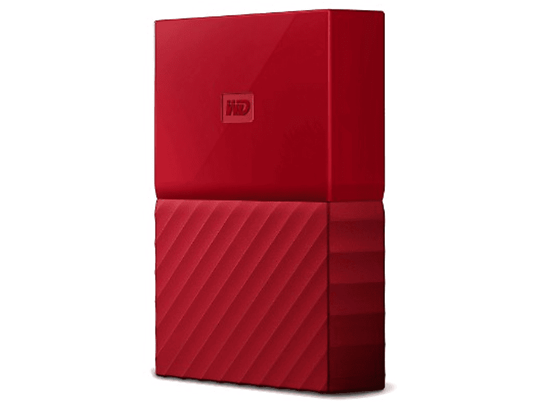Disco duro 4 TB - Western Digital My Passport, USB 3.0, 2.5", Rojo