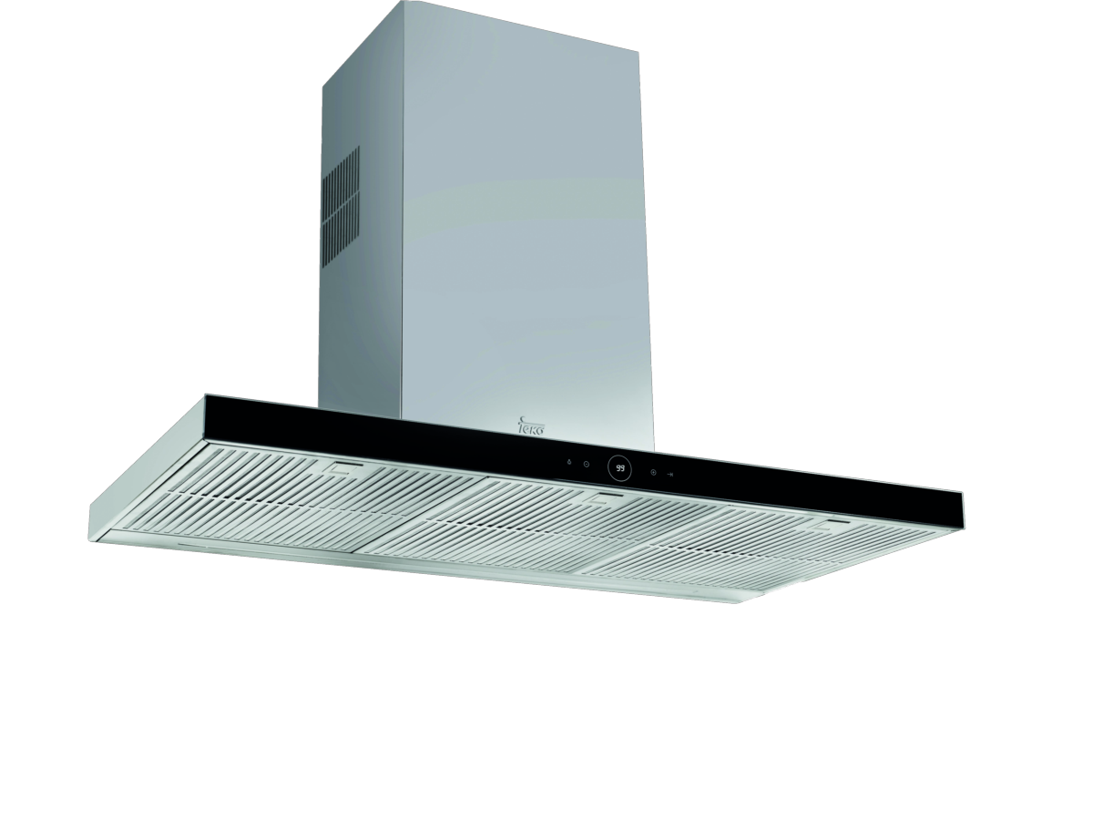 Campana - Teka Perfect A4 DLH 1185 T, Decorativa, 740 m³/h, 3 velocidades + Intensiva, 110 cm, A, Blanco