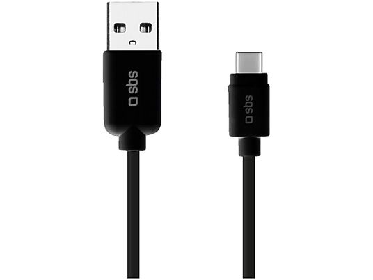SBS Câble de données USB 2.0 - Type-C - Câble de données (Noir)