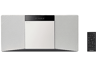 Microcadena - Pioneer X-SMC02, 20W, CD, Bluetooth, Radio FM, Blanco