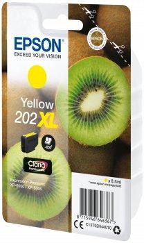 Cartucho de tinta - Epson 202XL, 8.5ml, 650páginas, Amarillo