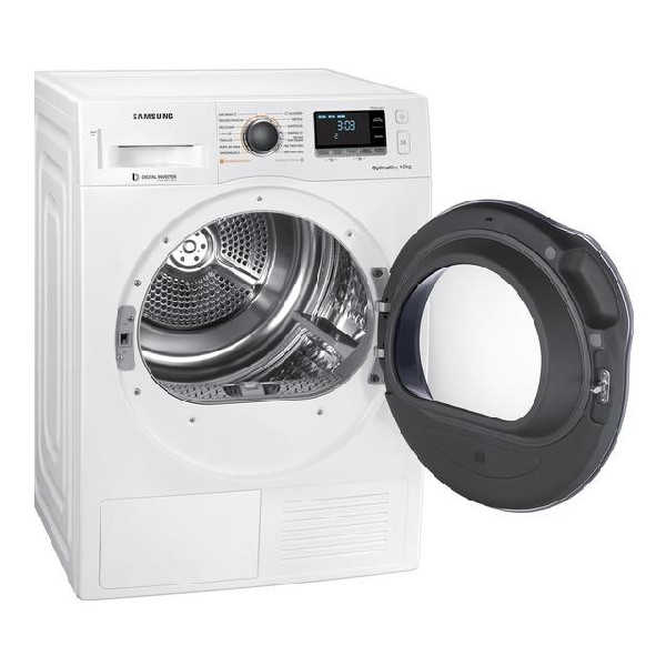 Secadora - Samsung DV90M6200CW/EC, 9kg, Bomba de calor, A+++, Blanco