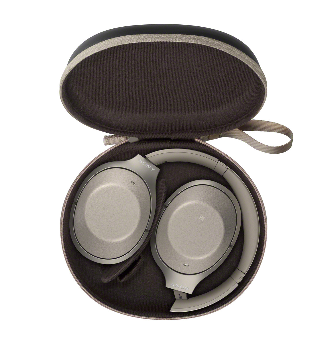 SONY WH-1000XM2, Over-ear Kopfhörer Bluetooth Gold