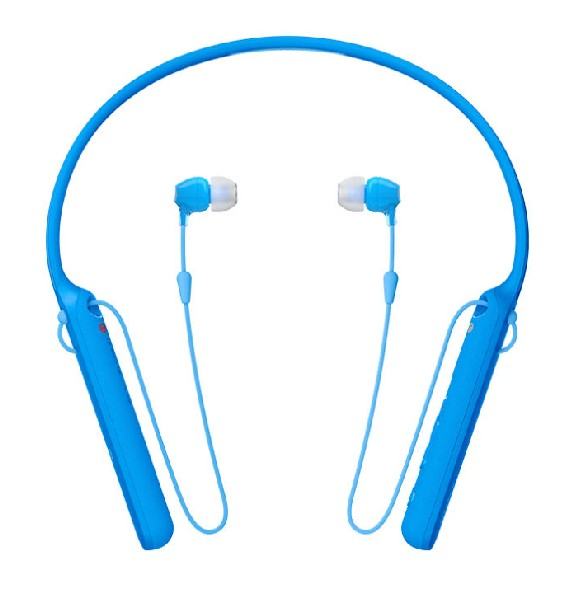 Auriculares inalámbricos - Sony WIC400L, Bluetooth, Azul