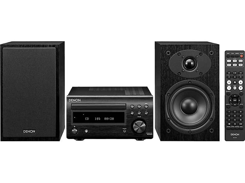 Microcadena y Minicadenas de Música - MUSE M-880 BTC Black Steel /  Microcadena 80W con altavoces integrados MUSE, Bluetooth, Negro