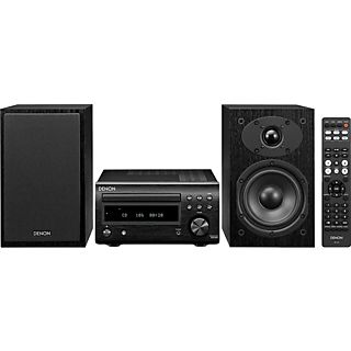 Microcadena - Denon D-M41, 60W, CD,Control de tono, Bluetooth, Negro