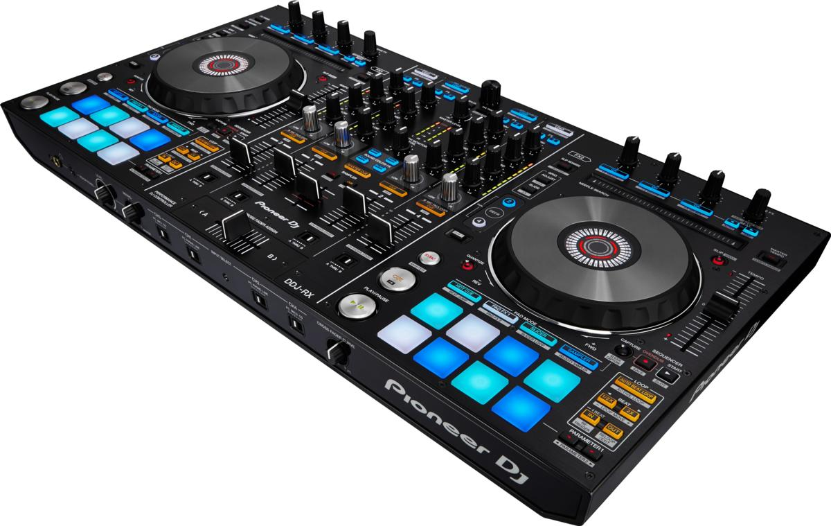 Mesa de mezclas - Pioneer DDJ-RX, Digital Vinyl System (DVS), 4 canales, Slip Mode, Negro