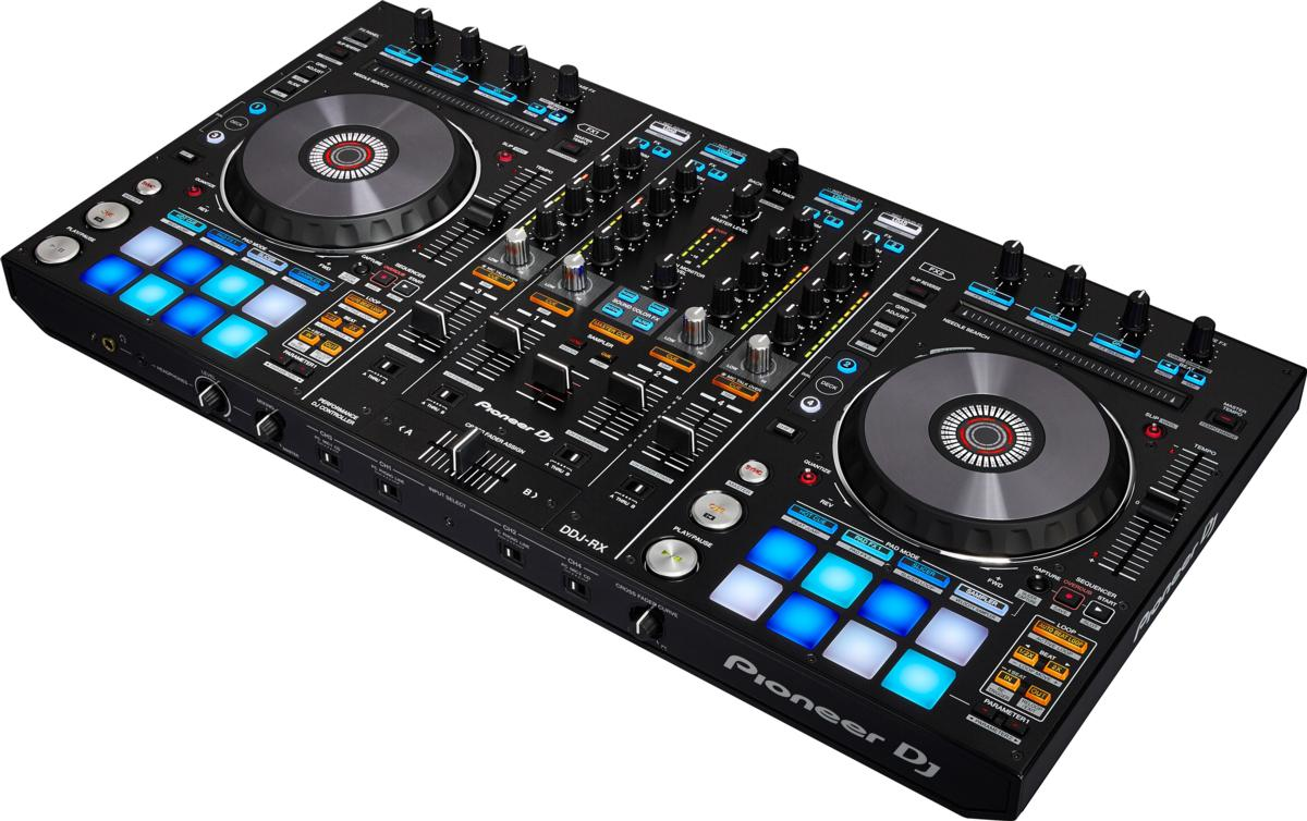 Mesa de mezclas - Pioneer DDJ-RX, Digital Vinyl System (DVS), 4 canales, Slip Mode, Negro