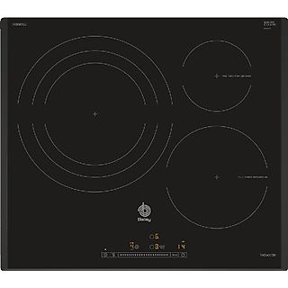 Encimera - Balay 3EB967LU, Eléctrica, Inducción, 3 zonas, 32 cm, Negro