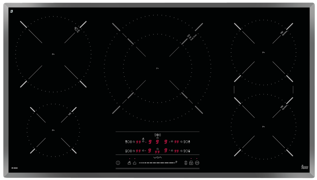 Encimera - Teka IR 9530, Eléctrica, Inducción, 5 zonas, 30 cm