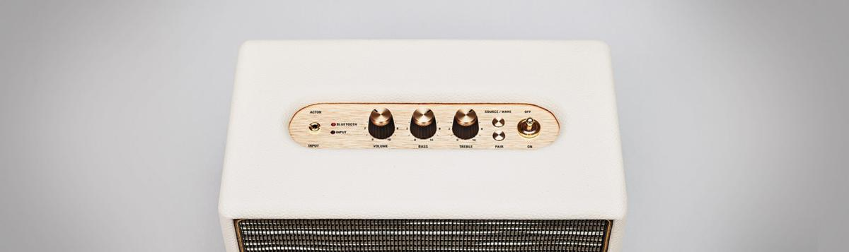 Altavoz inalámbrico - Marshall Acton II White, 60 W, 98 dB, Bluetooth