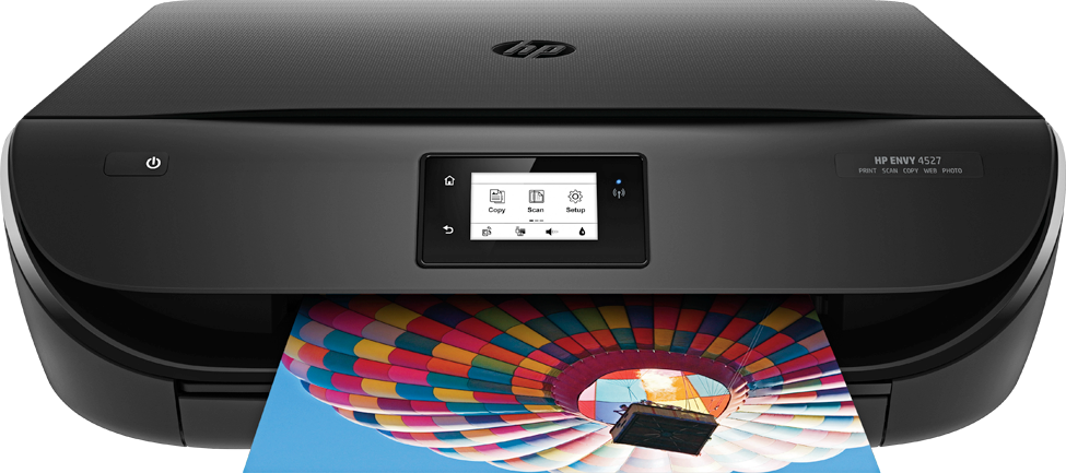 Impresora multifunción - HP ENVY 4527, Inyección de tinta térmica, A4, Pantalla táctil, Wifi,