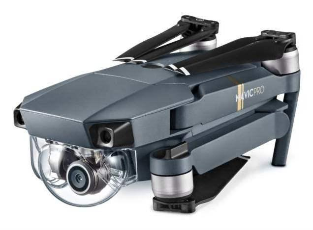 Drone - DJI Mavic Pro, 12.35 MP, Vídeo 4K, 65 km/h, Estabilizador de imagen, 27 minutos de vuelo