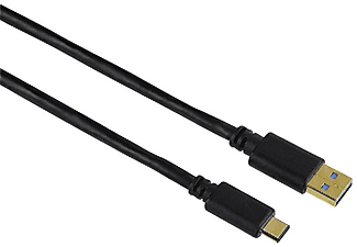 Cable - Hama 39135735, 0.75m, USB C, USB A, Negro
