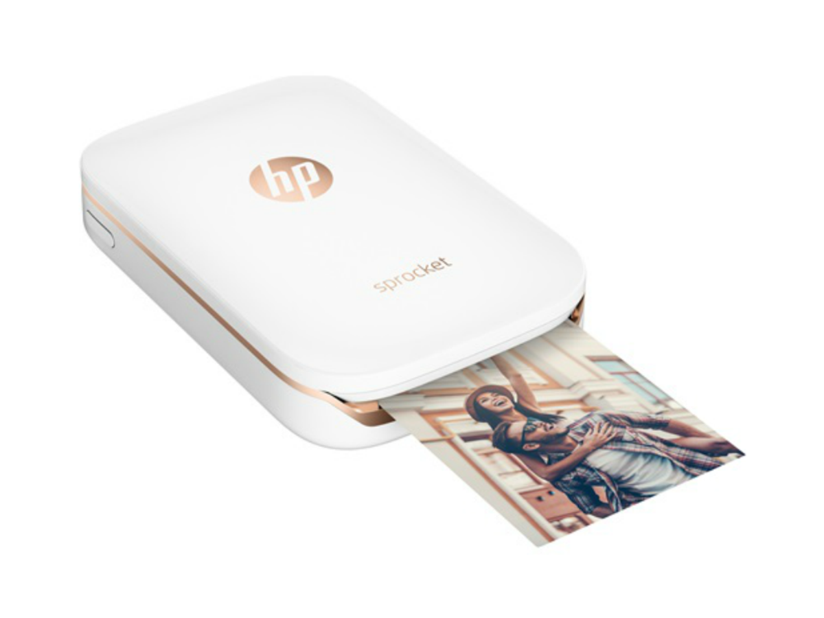 Impresora - HP Sprocket, con tecnología Bluetooth, Impresión sin tinta, Blanca