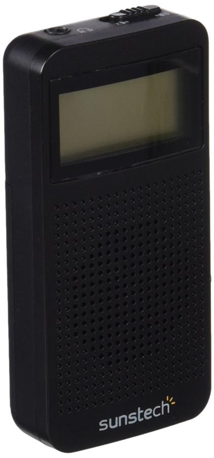Radio portàtil - Sunstech RPDS12, 100 presintonías, Sleep, Negro