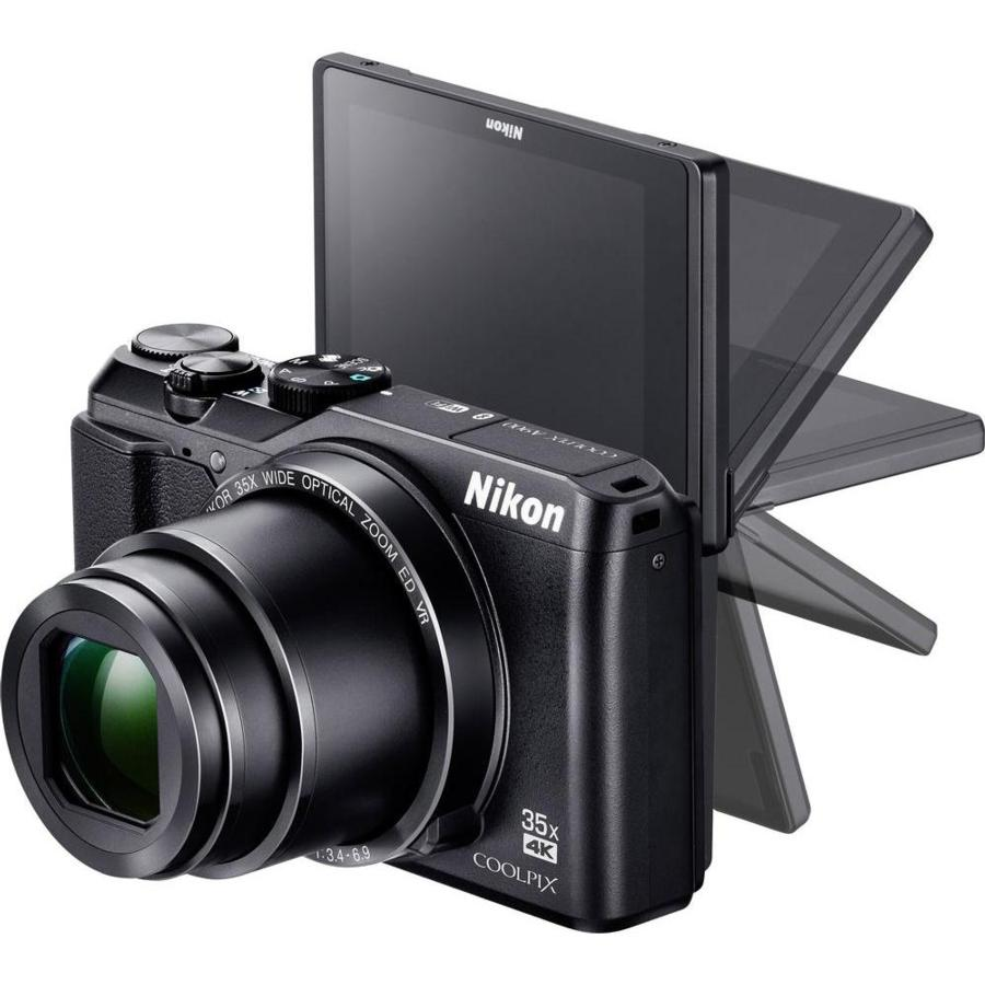 Cámara - Nikon Coolpix A900, 20.3 Mpx, Grabación 4K UHD, SnapBridge, Negro