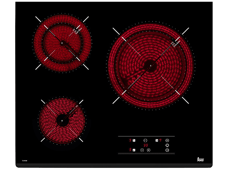 TEKA TT600. Placa Victrocerámica 4 Zonas. Touch 