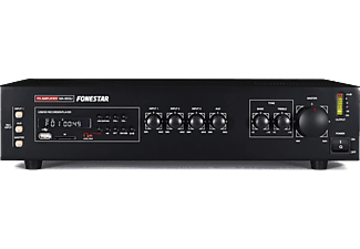 Amplificador - Fonestar MA-65GU, 60 W, USB Grabador, SD, Negro