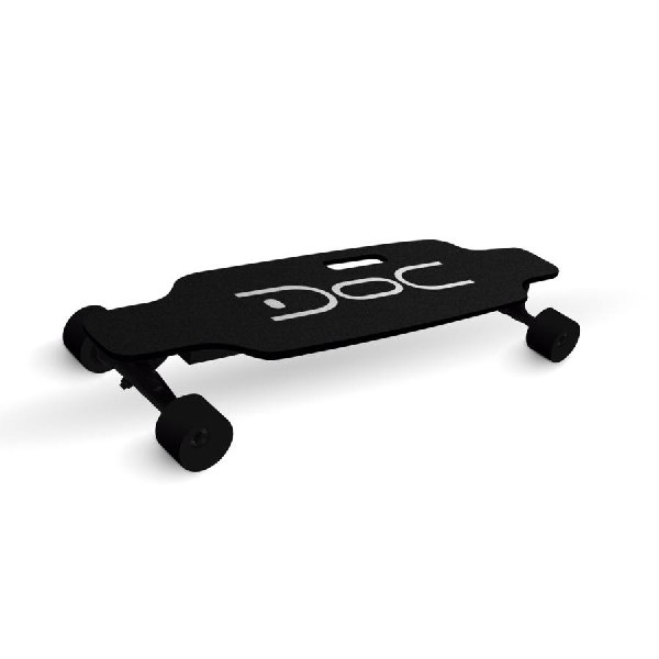 Monopatín eléctrico Nilox Doc Skate Plus, Bluetooth, 4400 mAh, 200W, Negro