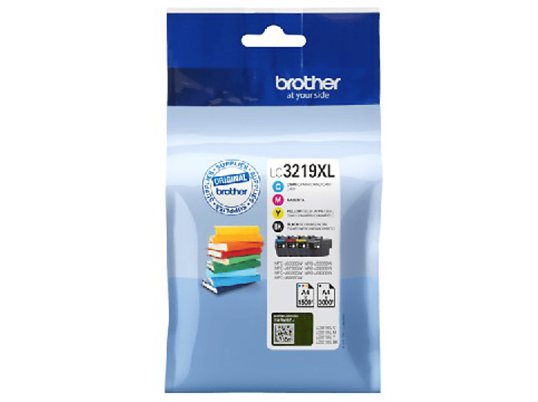 Brother LC-3219XLVAL, Pack 4 cartuchos (Negro, Cian, Magenta, Amarillo)