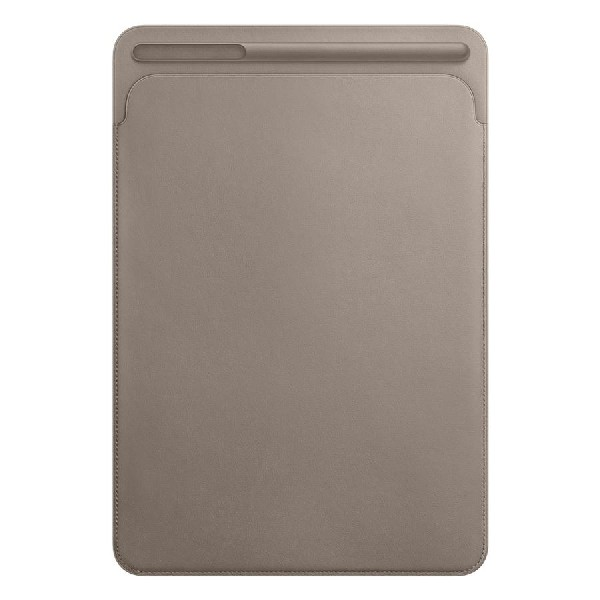 Funda tablet - APPLE Leather Sleeve Case, MPU02ZM/A, Para iPad 10.5", Gris pardo