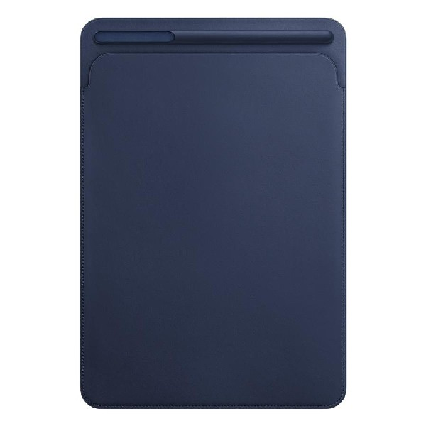 Funda tablet - APPLE Leather Sleeve Case, MPU22ZM/A, Para iPad 10.5", Azul