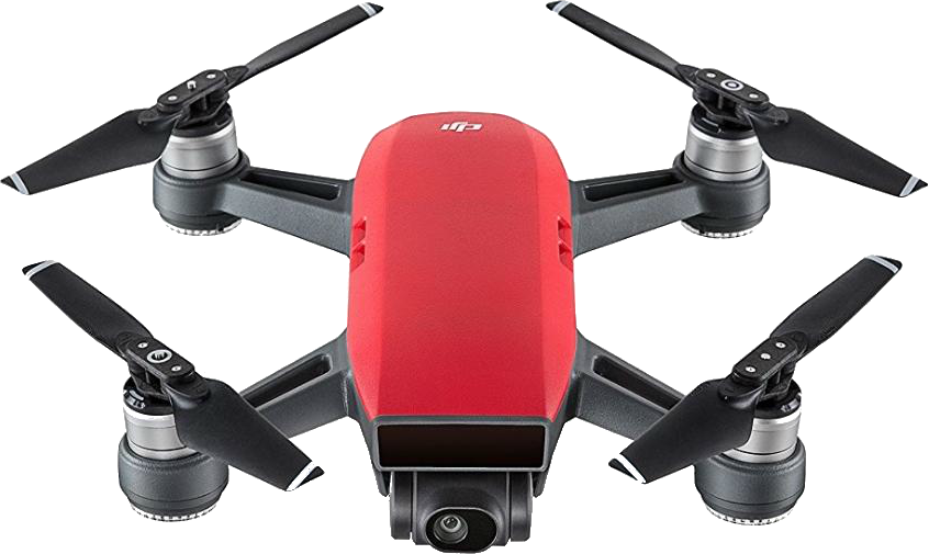 Mini drone - DJI SPARK Fly More Combo, 12 Mpx, WiFi, 16 minutos, 20Km/h, gran angular F/2.6, Rojo