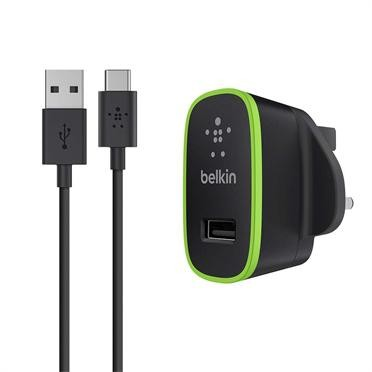 Belkin F7U001VF06-BLK Interior Negro, Verde cargador de dispositivo móvil