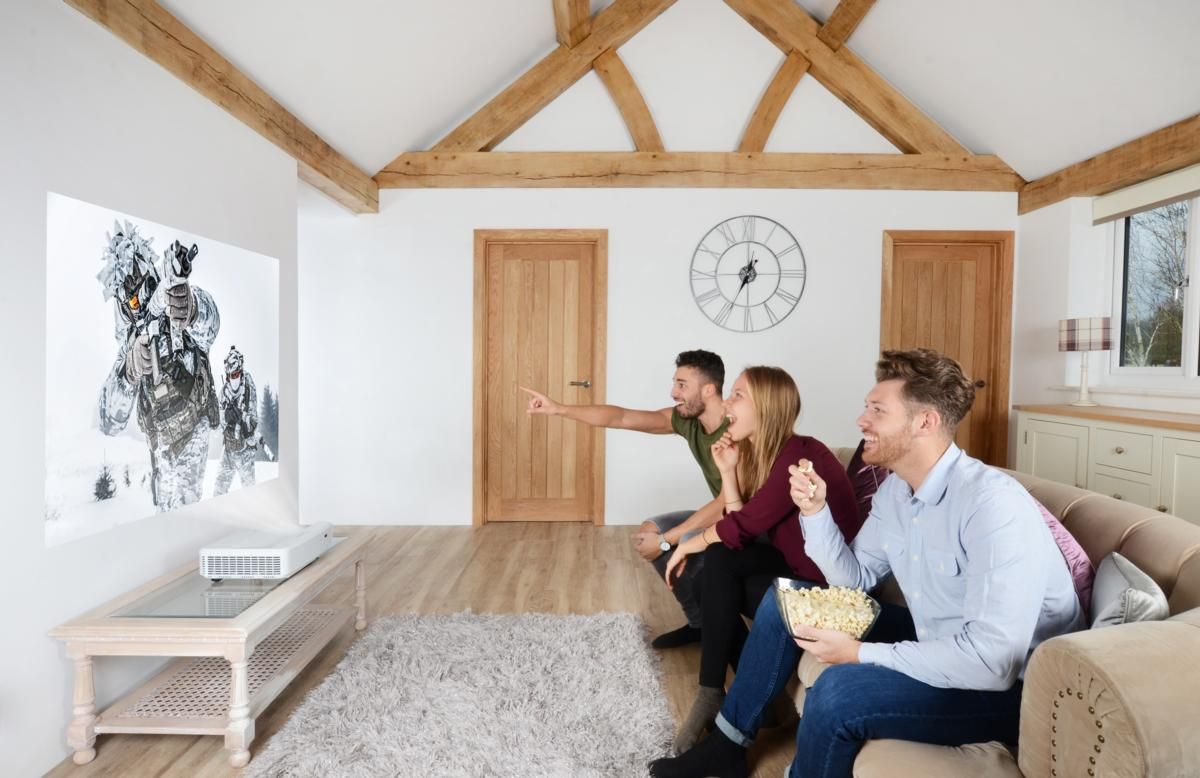 Proyector - Optoma GT5500+, Full HD, 3600 lúmenes, Lente Ultra-Corta, Blanco