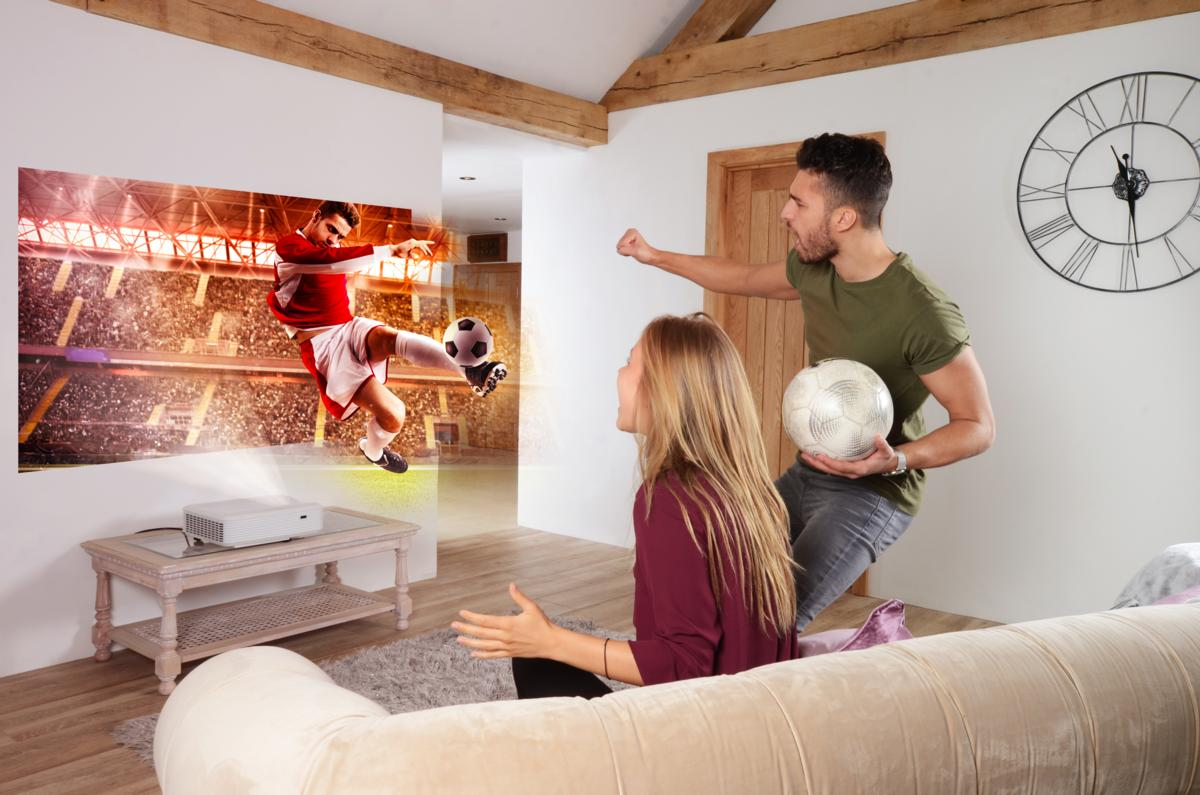 Proyector - Optoma GT5500+, Full HD, 3600 lúmenes, Lente Ultra-Corta, Blanco