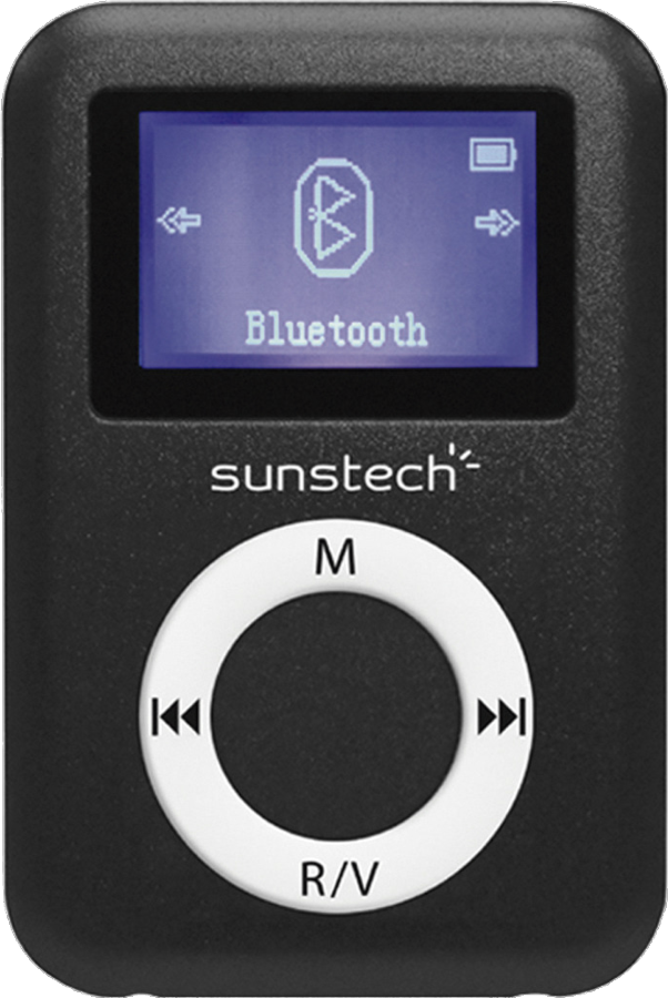 Reproductor MP3 - Sunstech Dedalo II, 8 GB, 8h Autonomía, Bluetooth, Radio FM, Negro