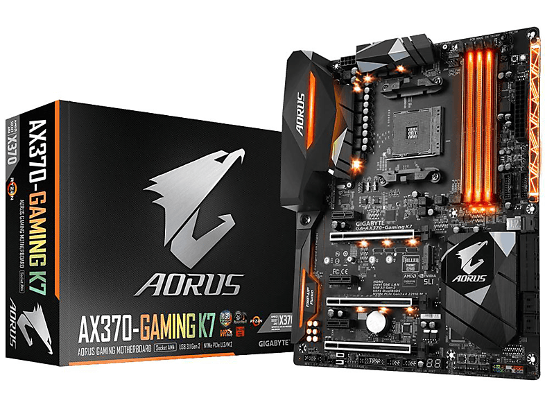 GIGABYTE GIGABYTE Gigabyte GA-AX370-GAMING-K7 AMD X370 Socket AM4 ATX placa base