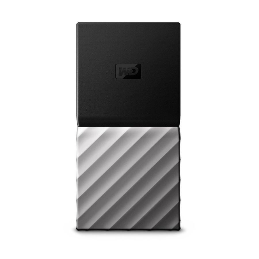 Disco duro SSD 256 GB - Western Digital My Passport, Externo, 515 mb/s, USB Tipo C, Negro-Plata