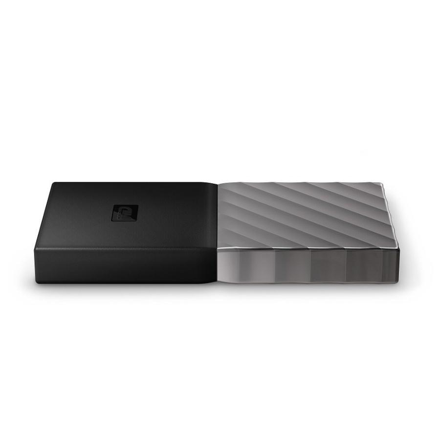 Disco duro SSD 256 GB - Western Digital My Passport, Externo, 515 mb/s, USB Tipo C, Negro-Plata