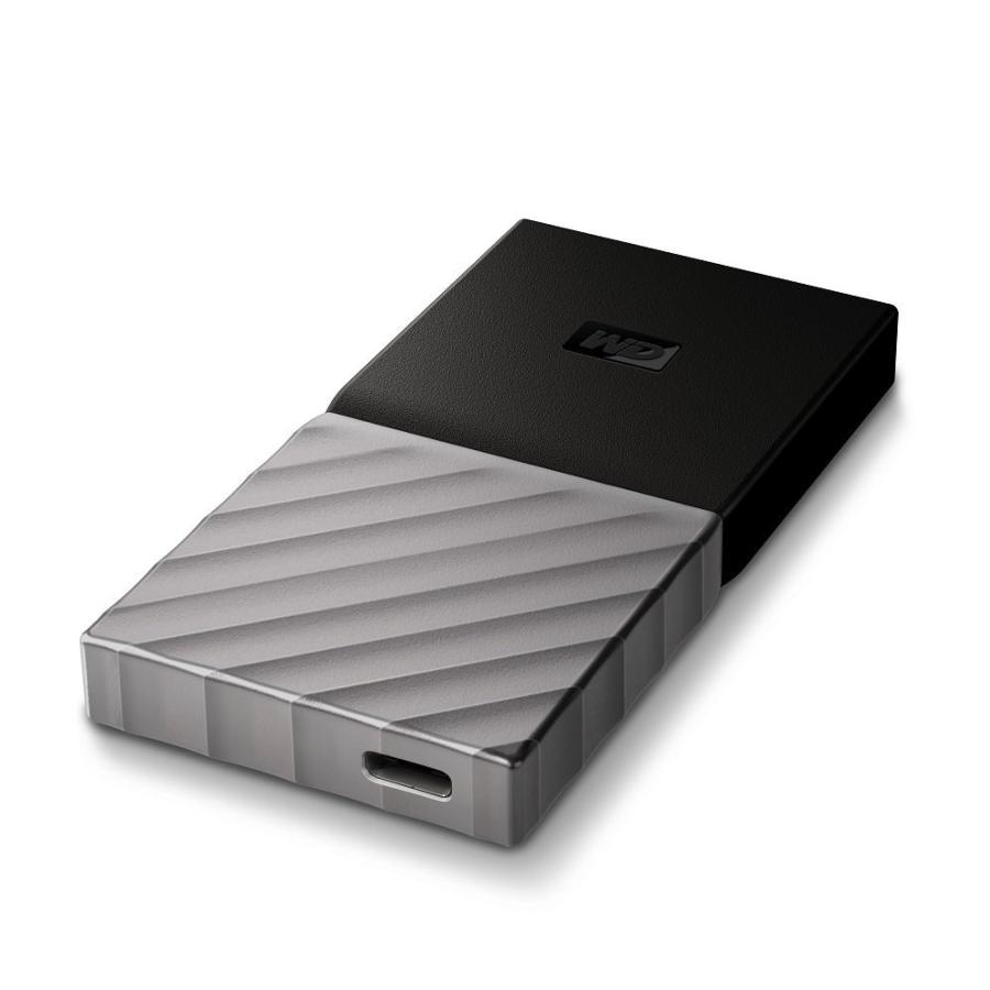 Disco duro SSD 256 GB - Western Digital My Passport, Externo, 515 mb/s, USB Tipo C, Negro-Plata
