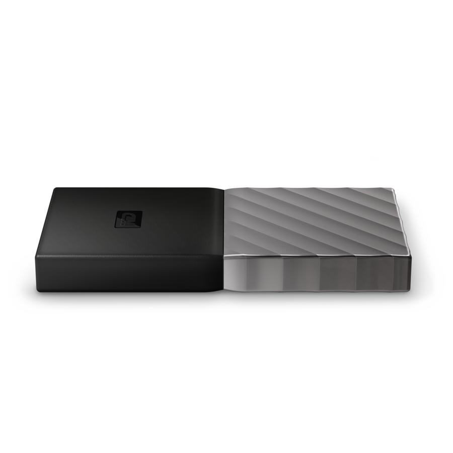 Disco duro de 1TB - WD My Passport SSD, 2.5", USB 3.1, Cifrado, Externo, Plata y negro