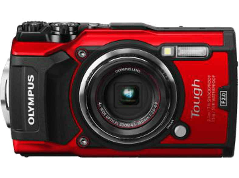 Olympus Tg 5 red cámara tg5 12 mpx procesador truepic viii 4k sumergible rojo compacta iso 100 12800 4x