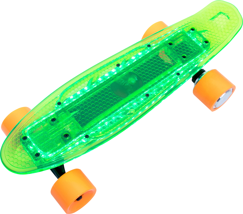 Monopatín eléctrico - SK8 Air, 2 velocidades, 10Km, Fluor