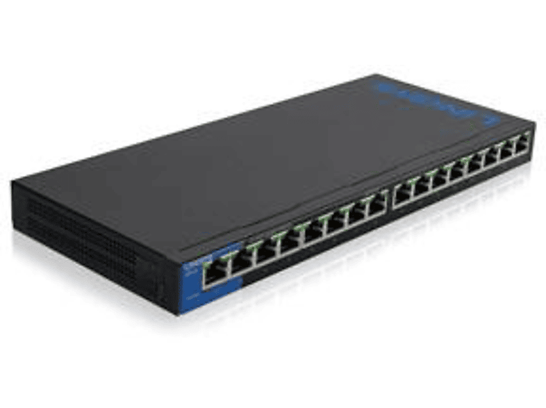 Linksys LGS116P No administrado Gigabit Ethernet (10/100/1000) Energía sobre Ethernet (PoE) Negro