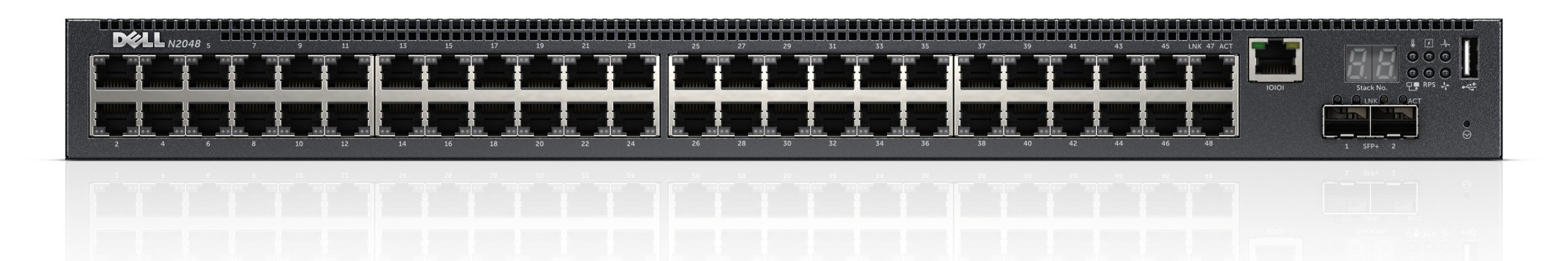 Dell Dell Powerconnect N2048 Gestionado L3Gigabit Ethernet (10/100/1000) 1U Negro