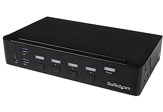 Switch KVM - StarTech.com SV431DPU3A2 Switch Conmutador KVM 4 Puertos DisplayPort 4K con USB 3.0