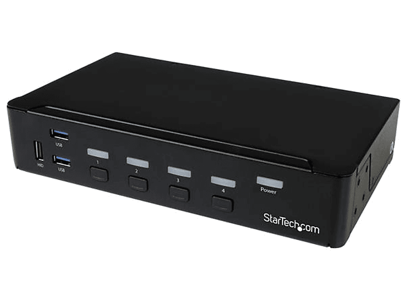 Switch KVM - StarTech.com SV431DPU3A2 Conmutador 4 Puertos DisplayPort 4K con USB 3.0