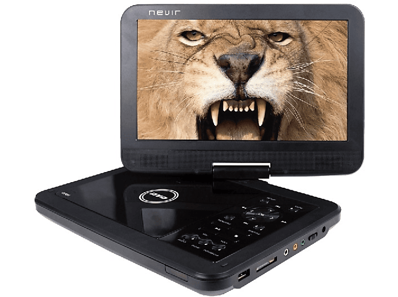 DVD portátil - Nevir NVR-2782 DVD-PCU, 10.1", 1024x600, negro