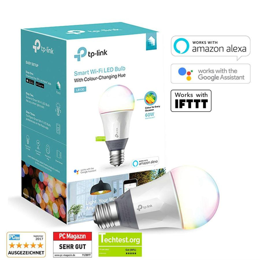 Bombilla LED - TP-LINK LB130, 11W, E27, Luz de día, Blanco suave lámpara LED, domótica