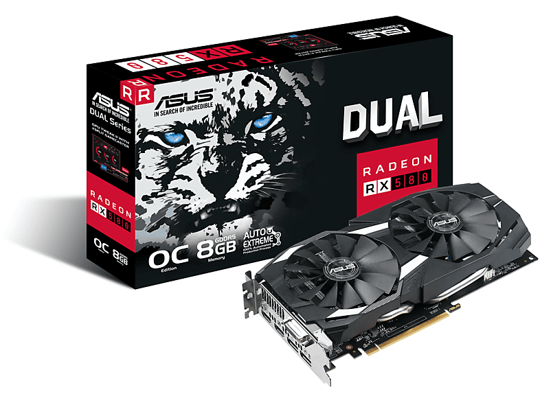 Tarjeta Gráfica | ASUS DUAL-RX580-O8G